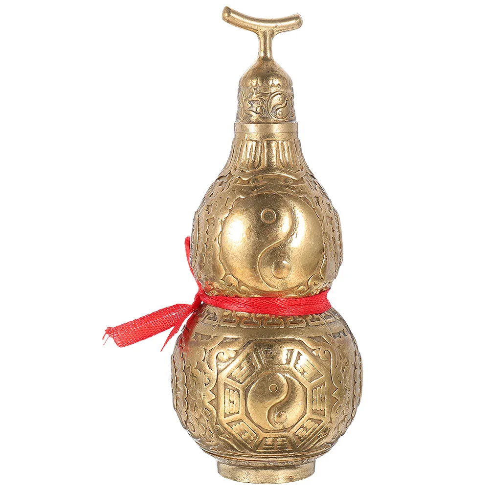 

Gourd Ornaments Kids Plaything Decorative Calabash Modeling Copper Toy Adornment