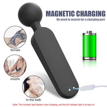 AV Vibrator Smart Heating Magic Wand 72 Modes Digital Display G-Spot Clitoris Stimulator Sex Toys for Women Female Masturbator 5