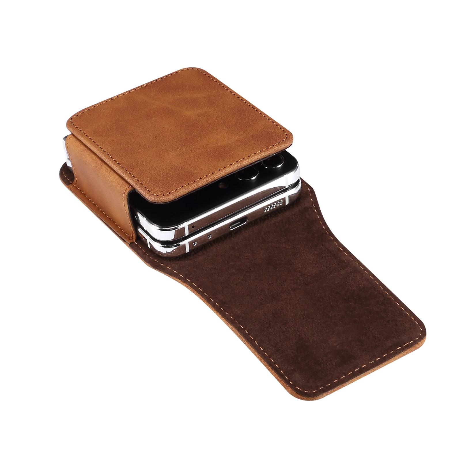 Leather Belt Clip Waist Bag | Men's Holster Pouch