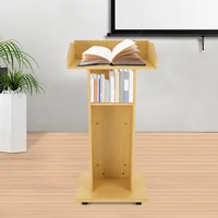 Mobile Wood Podium Stand Podium Stand Wooden Speaking Lectern Teacher Speaker Presentation Stand Portable Podium Stand Mobile 1