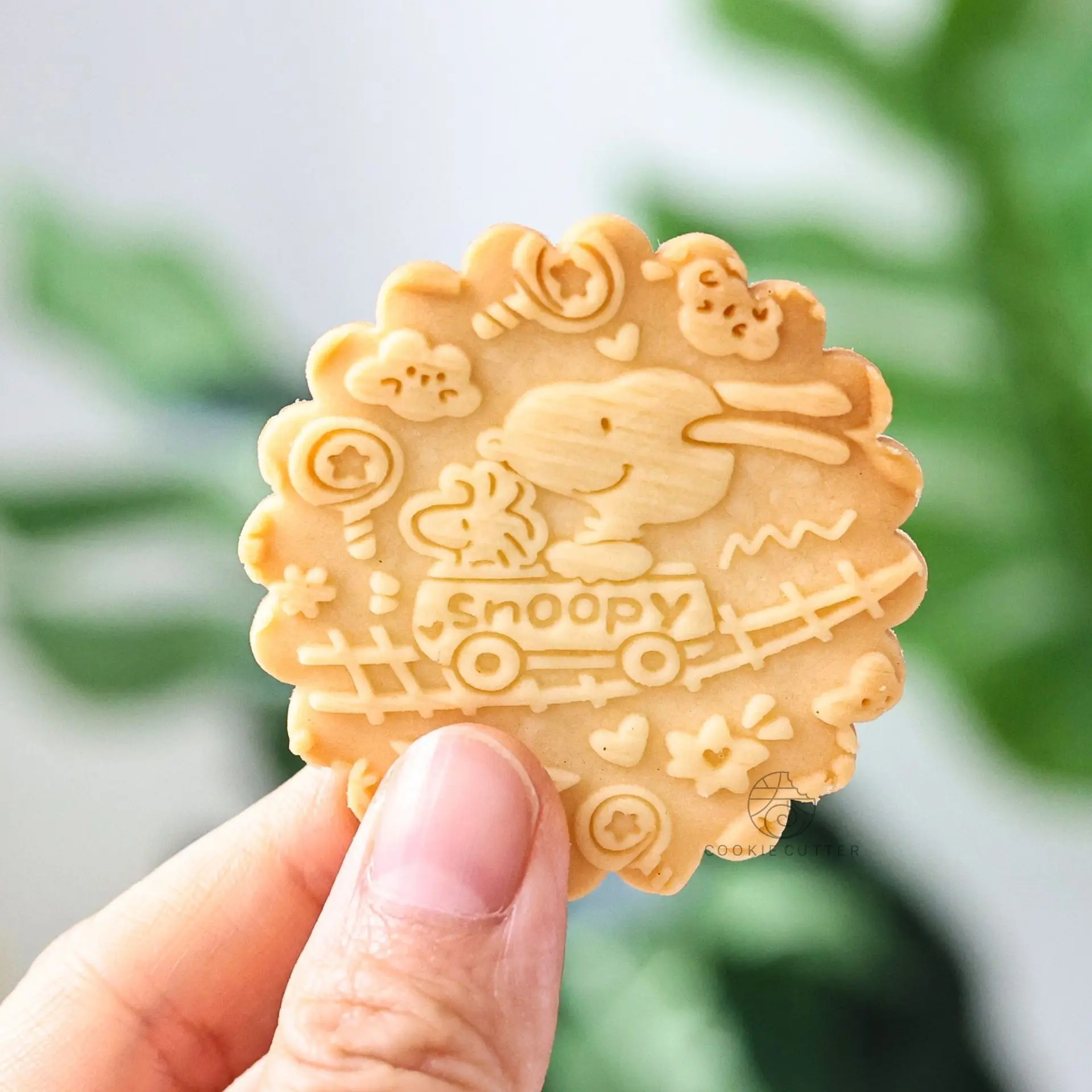 スヌーピー麺棒クッキー型木製ローリングエンボスベーキングクッキー 