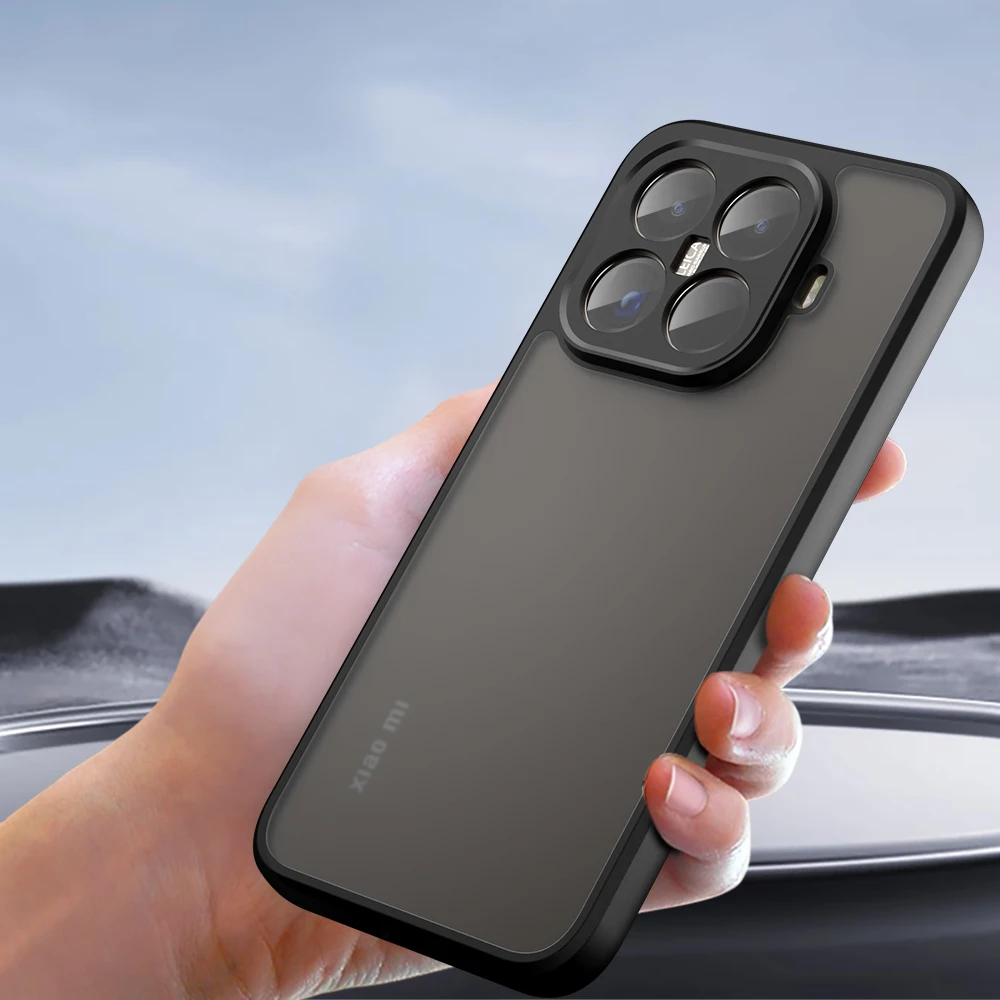 Rugged Armor Frosted Hard Back Case with Anti-shock Clear Acrylic
