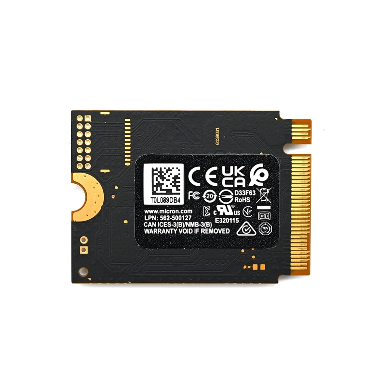 Crucial Micron 2400 M.2 2230 SSD 2TB 1TB 512GB NVMe PCIe Gen4 x4 