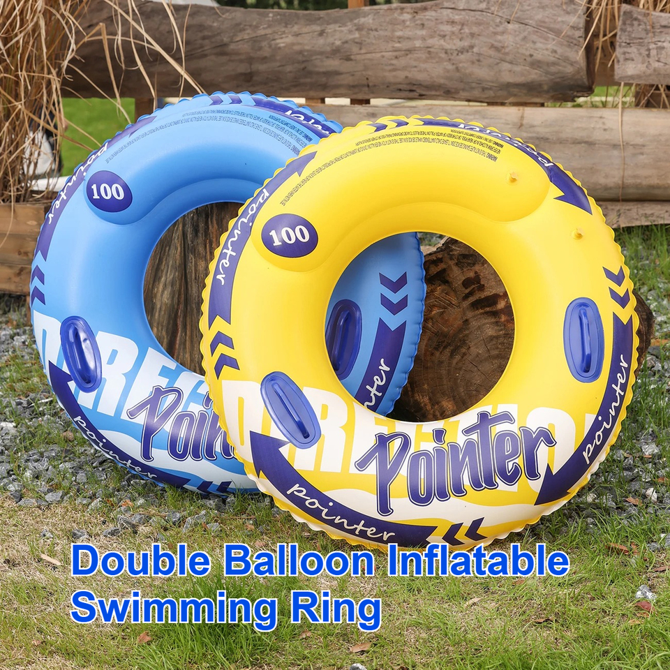 Double Balloon Inflatable Swimming Ring，Beach toys Pool Floaties for Adults,Swim Inner Tube for Pool pool toys pool floaties