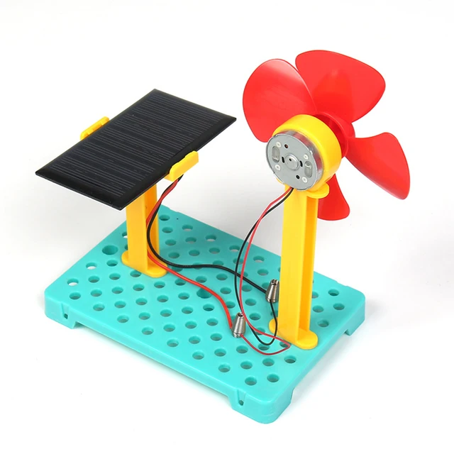 DIY Solar-powered Fan Model Kit Science Toys for Boys