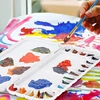 Airtight Watercolor Palette 18 Wells and 2 Mixing Areas Premium Moisturizing foldable Travel Portable Folding Paint Palette Box 6