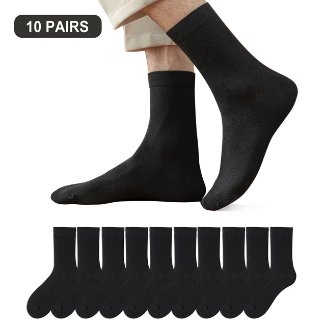 10 Pairs Men's Cotton Socks New styles Black Business Men Socks