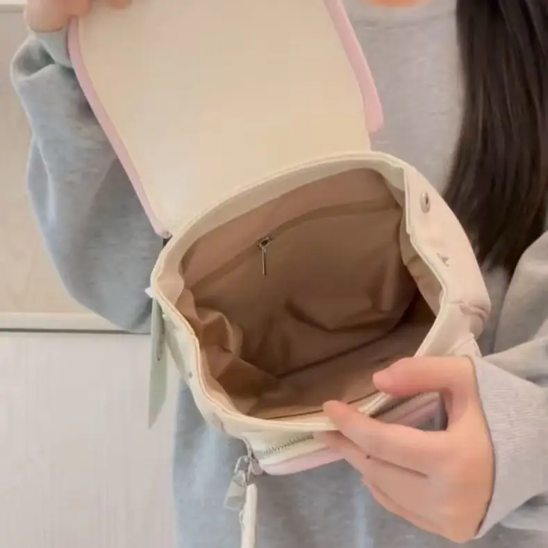 JIAERDI Hot Girls Dopamine Mini Backpack Women Fairycore Aesthetic Transparent Ita Bag Mochila Female Sweet Cute Mini Backpacks