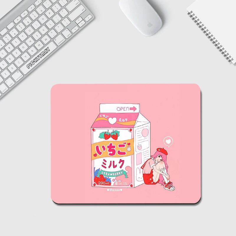 

Pink Small Mouse Pad High Quality XS Mousepad Design Rubber Mouse Mat Little Cute Desk Mat 18x22cm Desk Pad Office