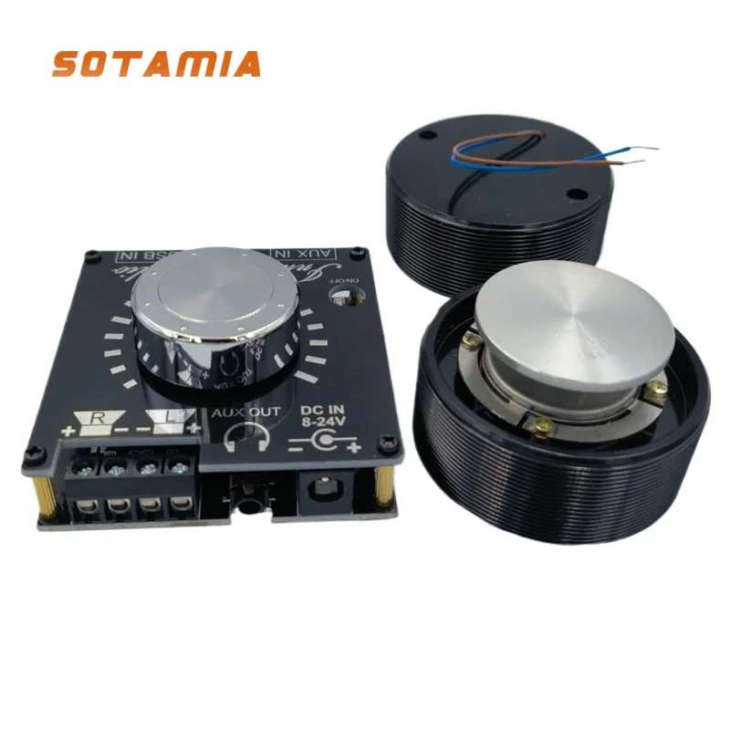 SOTAMIA 50MM Vibration Speaker 4 Ohm 25W Resonance Bluetooth Speaker 30W BTL3110 Bluetooth Power Amplifier Board Stereo Mini Amp