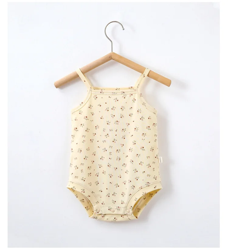 0-24M Summer Baby Romper Newborn Kid Baby Boys Girls Clothes Sleeveless Off Shoulder Cotton Jumpsuit Cute New born Outfits Baby Bodysuits medium