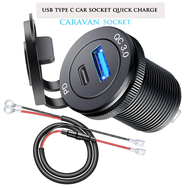 2 Stücke 4,8A Auto Dual USB Ladegerät Steckdose : Wasserdicht USB  Ladebuchse 12v mit Schalter und LED, 12V/24V Auto USB Steckdose Kfz  Ladegerät