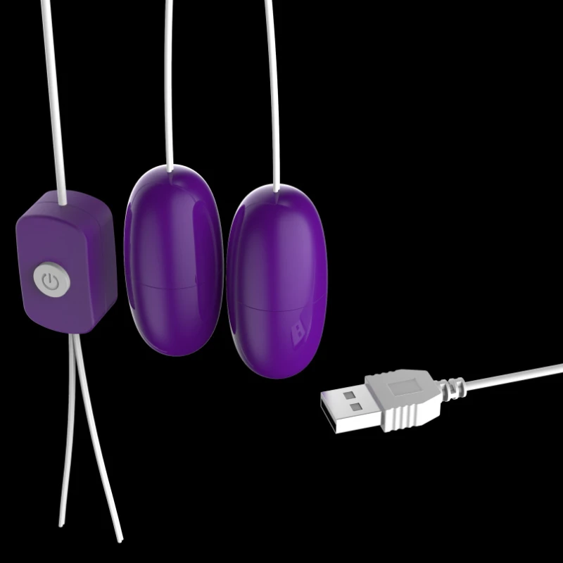 Conversion USB Frequency Double Balls Clitoral Stimulation G-Point Remote Control V_voghion.com