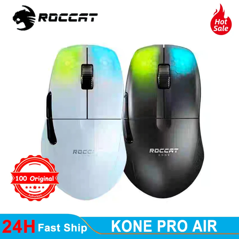 Original For ROCCAT KONE XP Air Wireless Bluetooth Gaming Mouse  16.8millions 3D RGB Gamer Mice, 19000 DPI, Owl-Eye 2 Engine - AliExpress