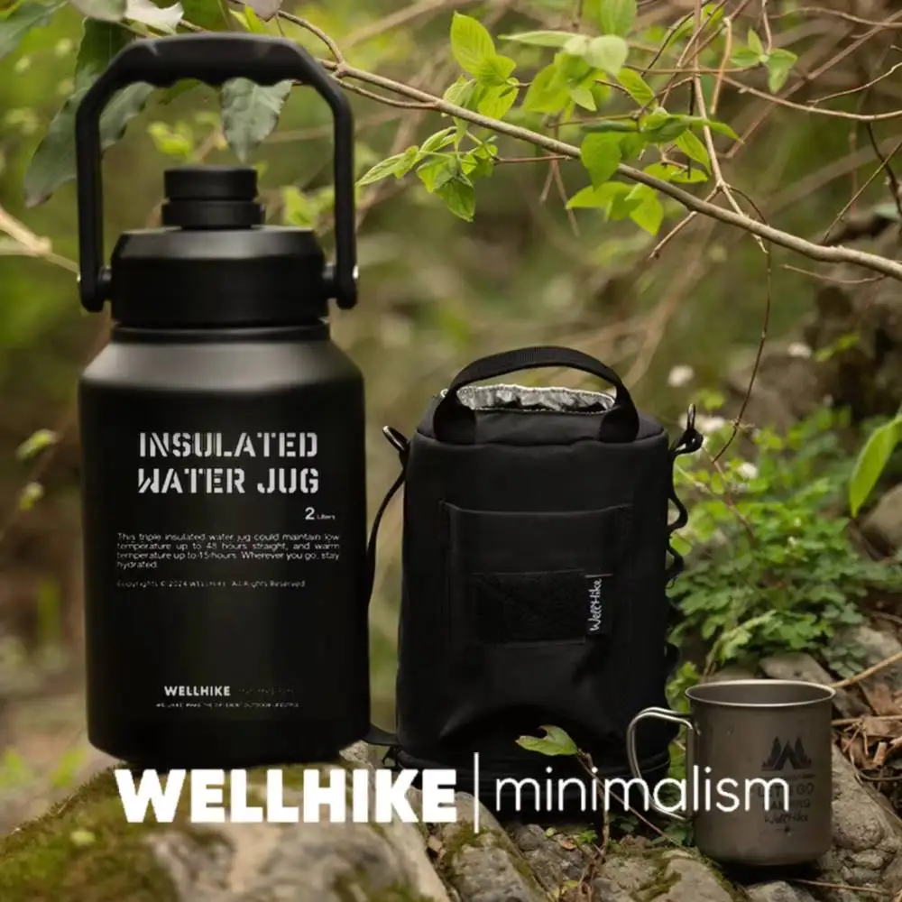 2L Portable Insulated Water Bottle Stainless Steel Training Keeps Hot Cold Water Drinking Bottle Outdoor Sports Camping Sports Water Bottle Portable Water Bottle