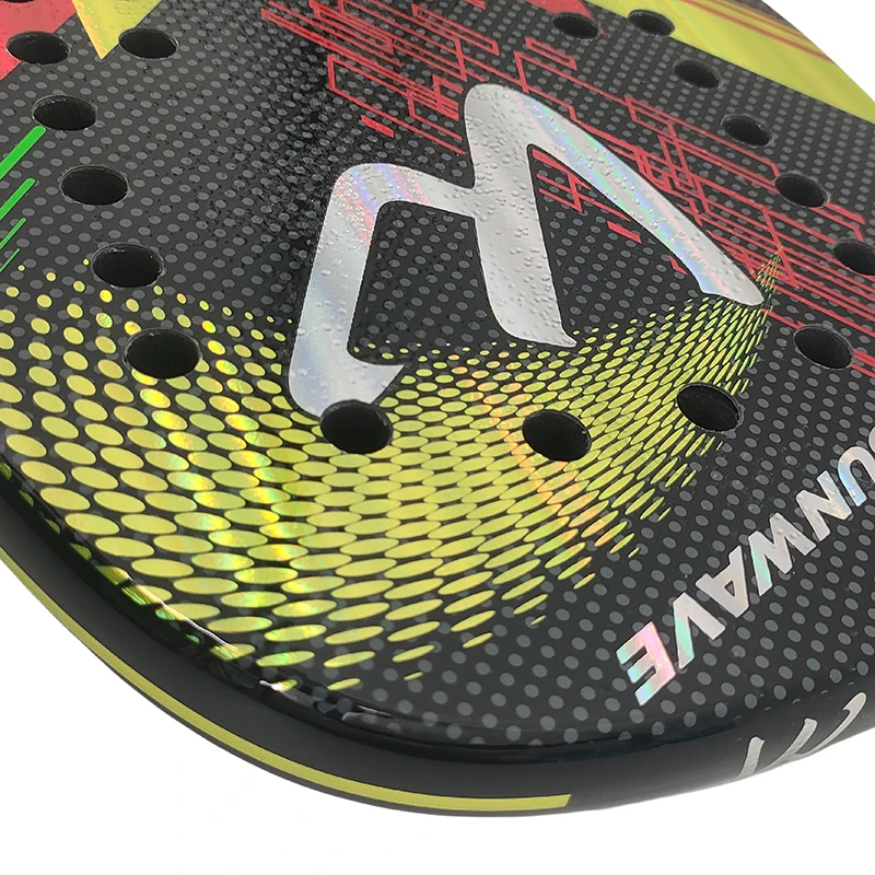 The new 3k Beach tennis racket Professional Full carbon fiber rough surface Deliver protective bag sweatband wrist care CAMEWIN