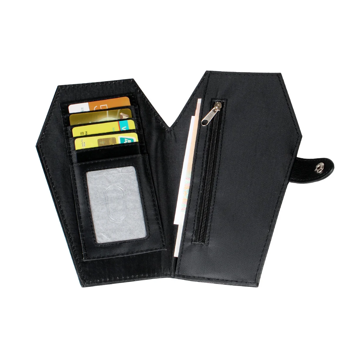 Magical witch wallet, coffin shaped coin purse, Halloween themed party card bag gift