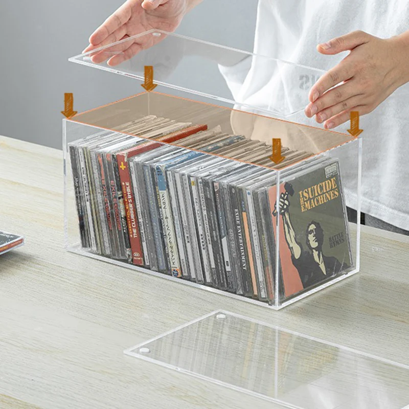 Disc Cd Organizer Rack Display Retro Capacity Rotatable Luxury Organizer CD Rack Portable Organizador De Cds Cute Furnitures