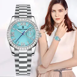PAGANI DESIGN Top Luxury Quartz Watch For Women Fashion Date Ladies Watches Sapphire Glass Stainless Steel Strap Waterproof 100M
