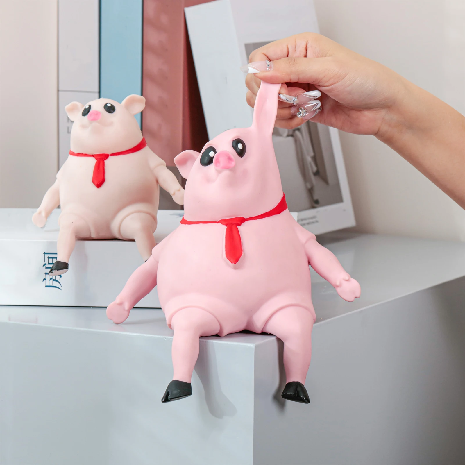 

Piggy Squeeze Toy Adults Decompression Toys Creative Cartoon Sand Carving Cute Pig Fun Stress Relief Toys Girls Boys Gift