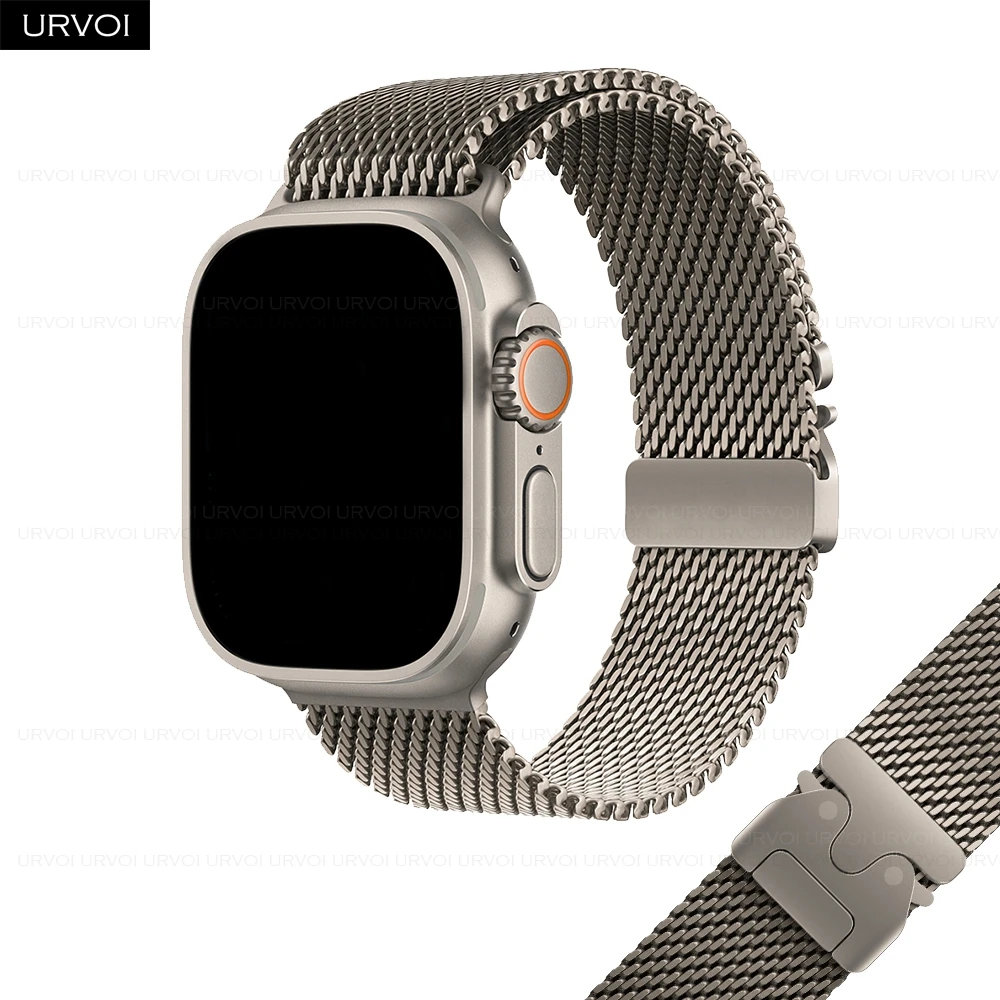 Premium Stainless Steel Mesh Strap with Secure Parachute Buckle