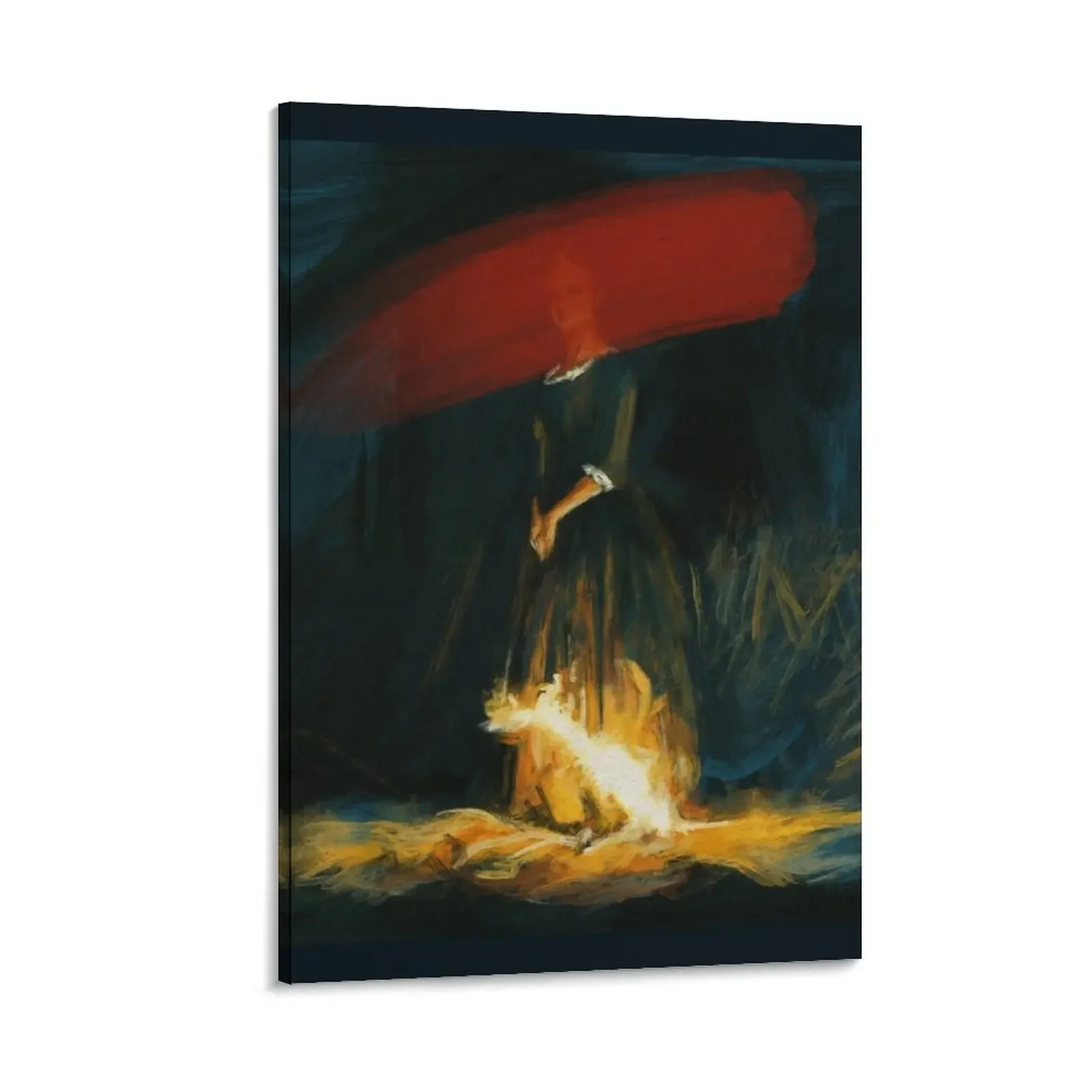 

Lady on fire Canvas Painting Paintings for bedroom room decors aesthetic
