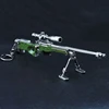 PUBG Weapon Model Combat Metal Gun 17cm AWM Alloy Keychain Toy Guns Arms 98K AK47 M24 Game Peripheral Boys Festival Gift 4