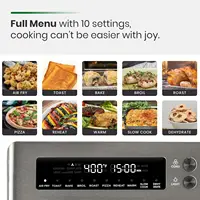 Air Fryer Toaster Oven, Extra Large Convection Oven 10-in-1 Combo, 6-Slice Toast, Enamel Baking Pan 2