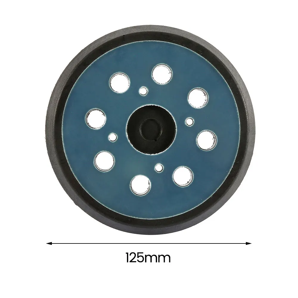 125mm Sanding Backing Pad Electric Tools 5 Inch 8 Holes Backup Stick Makita Orbital Sander Disk Discs Porter Cable Pad Hook Loop