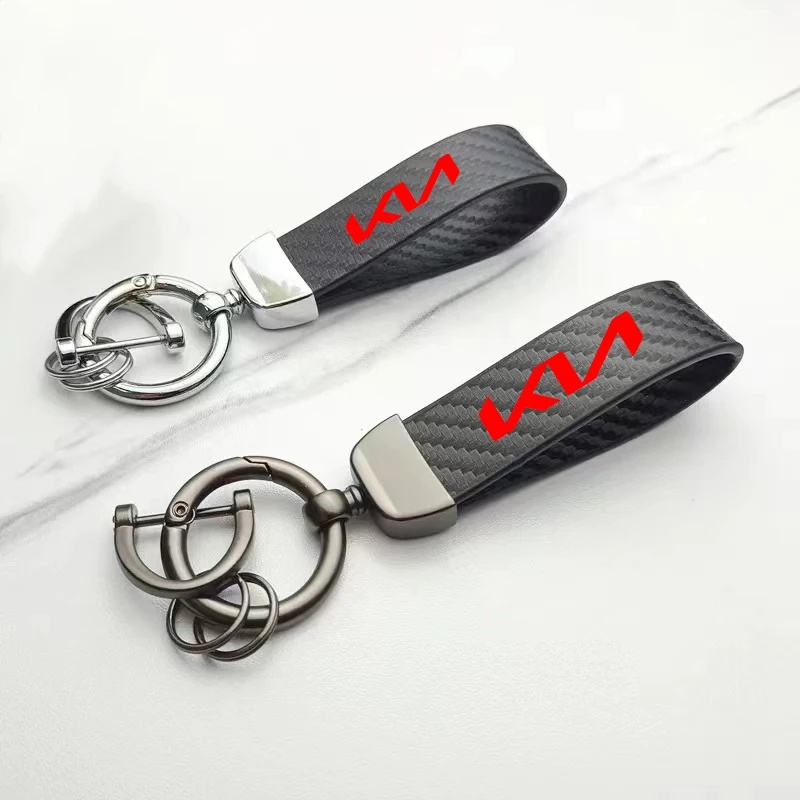 Кольцо для ключей KIA из углеродного волокна |