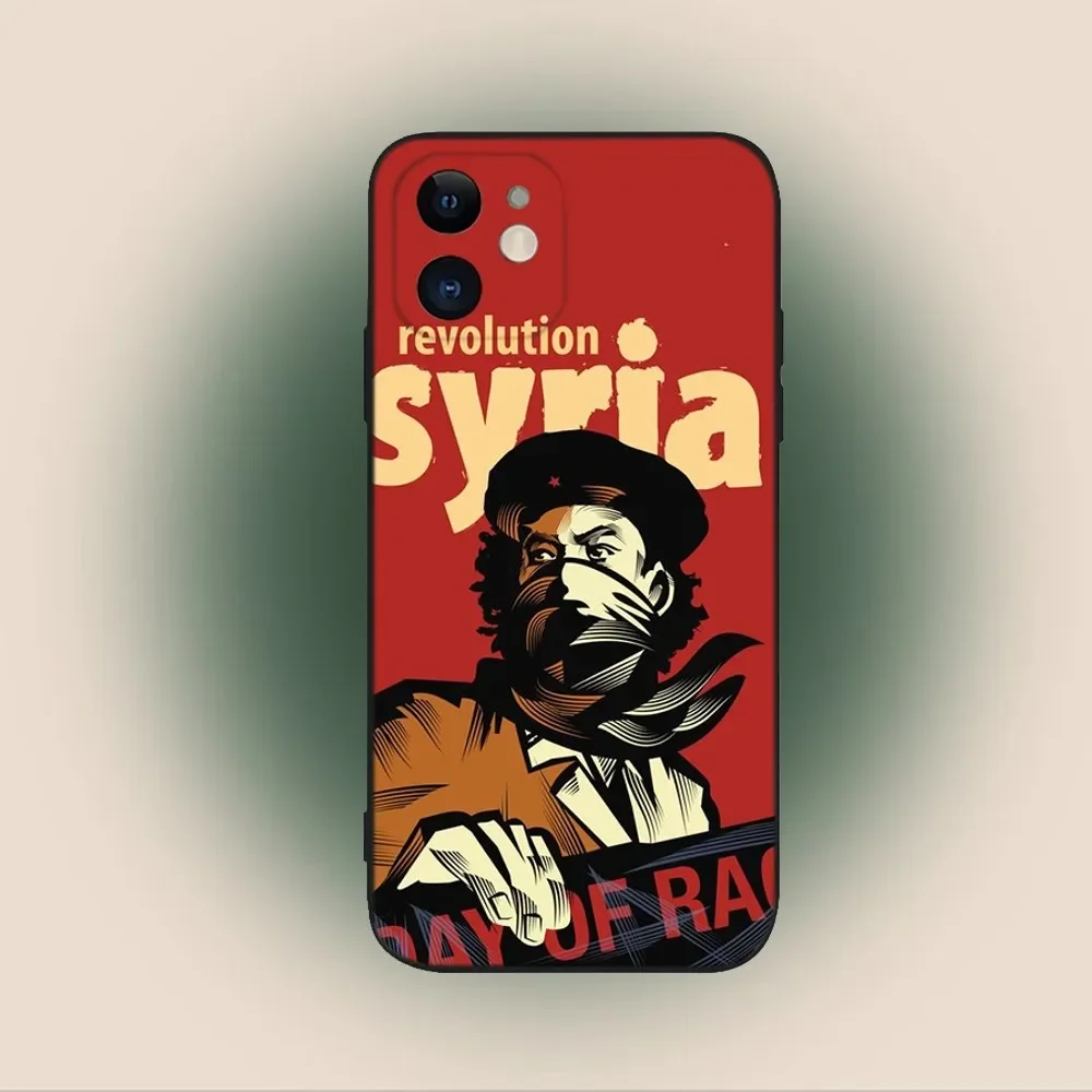 Syrian Revolution Flag Phone Case For iPhone 15 14 13 12 11 Plus Pro Max XS X XR SE Mini 8 7 Soft Silicone Cover