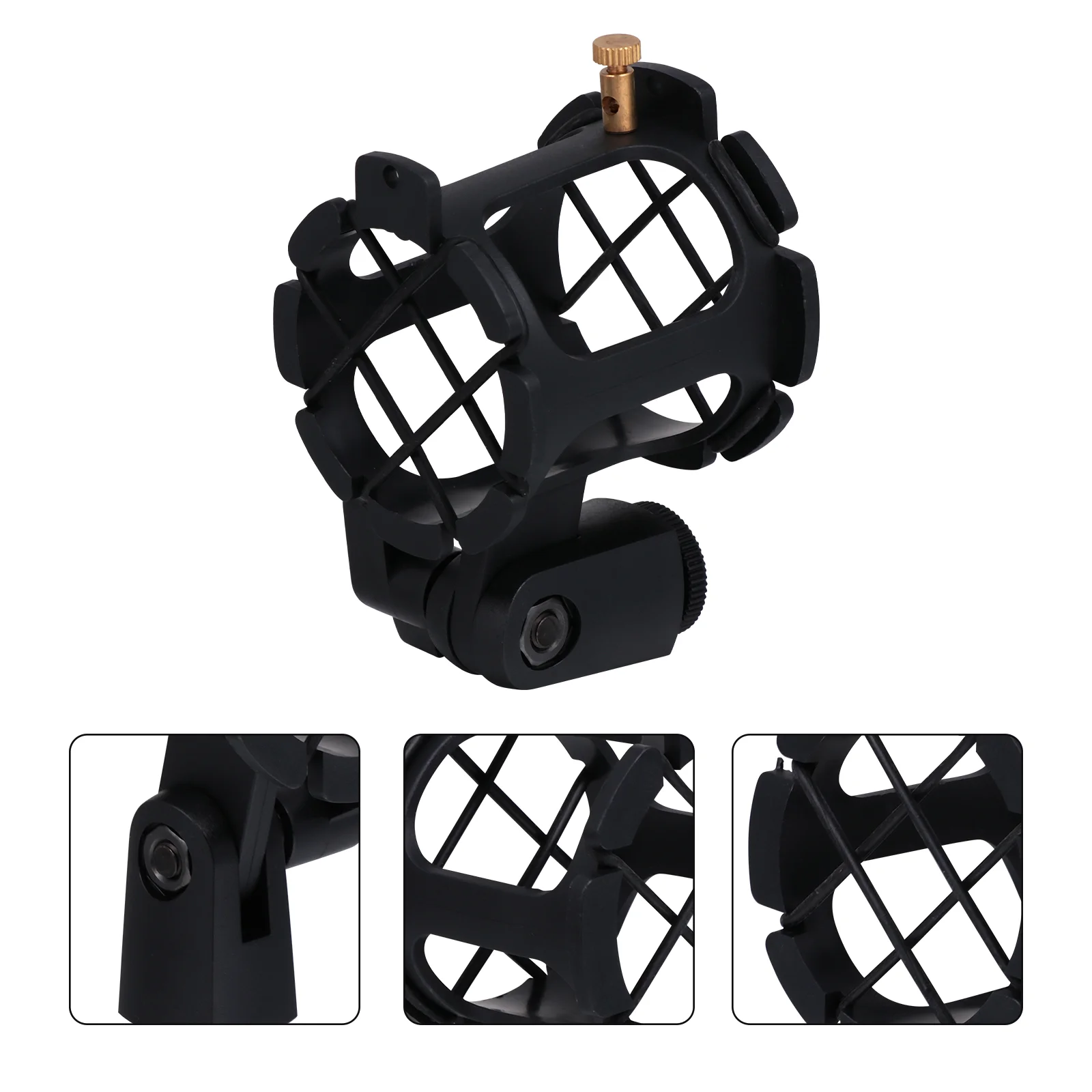 Mic Stand Shock Mount Clip For Desk Holder Bracket Lightweight Portable Outdoor Angle Adjustable Touring Recording Storage Rack