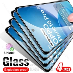 Premium Tempered Glass Screen Protector Set (4 - Pack) for Reno16 SF 5G (Transparent - 1Pcs)