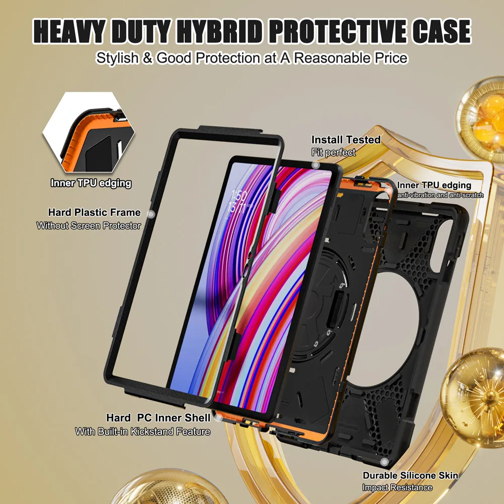 Shockproof Rugged Tablet Case - Enhanced Protection Cover