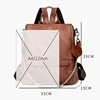 Women Backpack Purse PU Leather Anti-theft Casual Shoulder Bag Fashion Ladies Satchel Bags 6