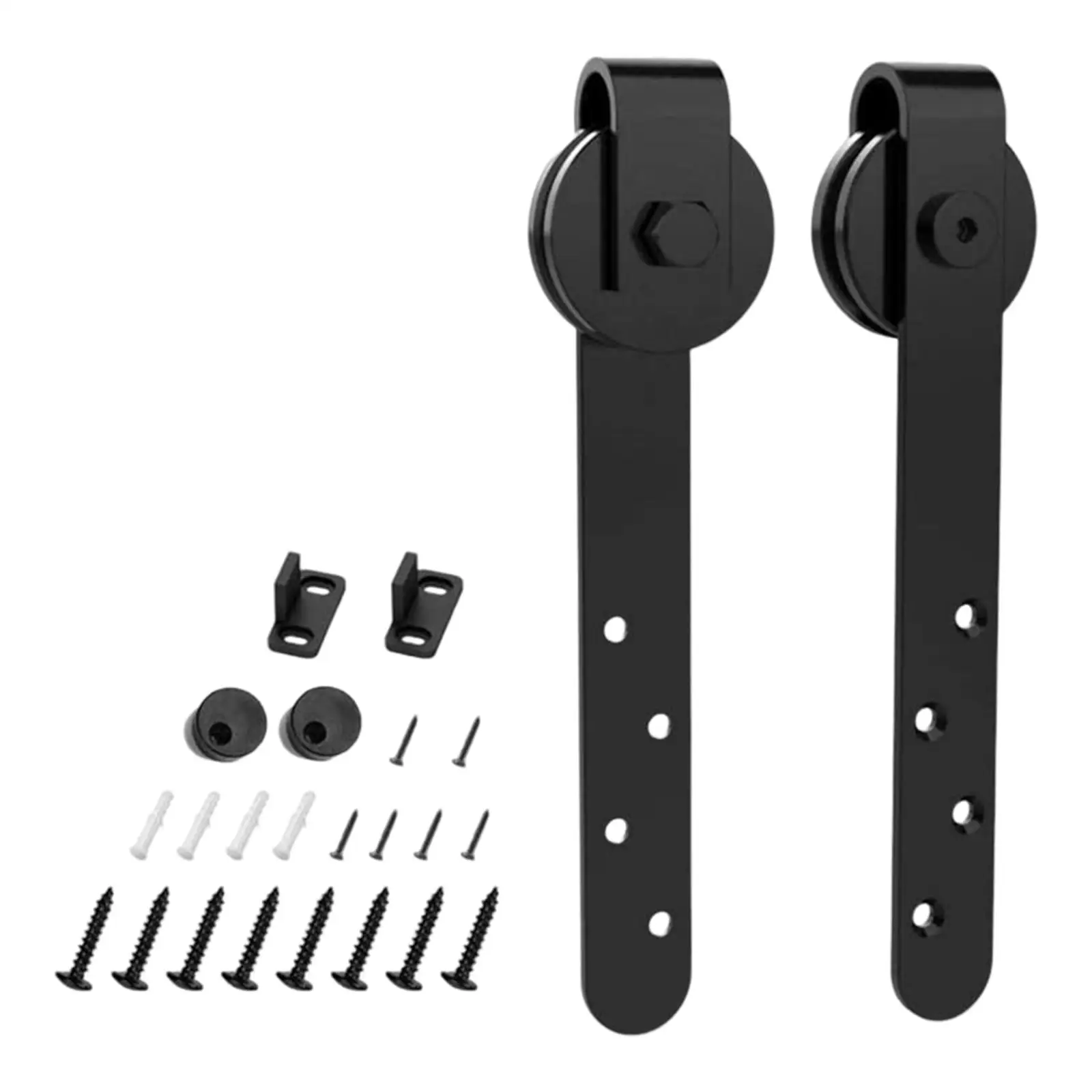Sliding Barn Door Hardware Kit, Steel Slide Rail Cabinet Track for Terrace Door Sliding ,Easy Installation with track