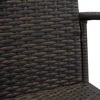 2pcs Arm Chairs 1pc Love Seat & Tempered Glass Coffee Table Rattan Sofa Set Brown Gradient 3