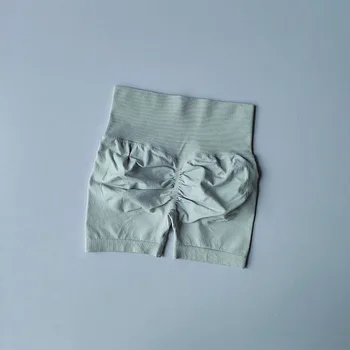 Peach Hip Lifting Sports Shorts Women High Waist and Waist Tightening Slimming Running Hip Speed Drying Three Point Tight Pants 3