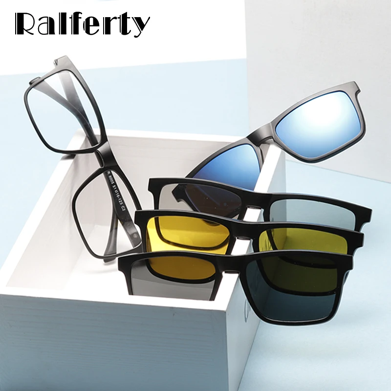Kids Sunglasses Polarized Magnet Clip On Prescription Grade Glasses for Ralferty TR90 Child Spectacle Frames Zero TR8005