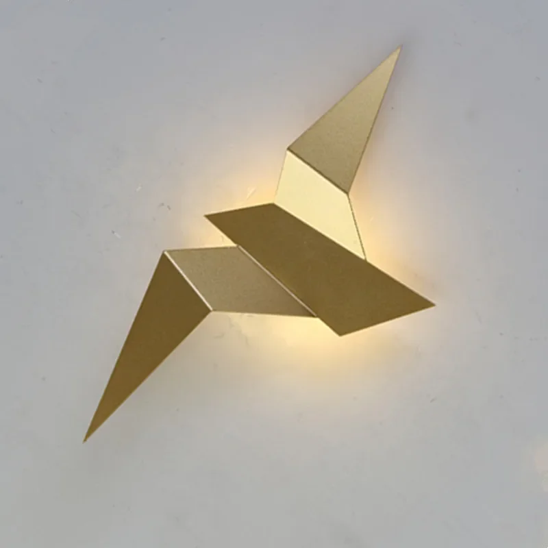 

Flying Bird LED Wall Lamp Simple Creative Background Atmosphere Vibe Light for Bedroom Bedside Interior Decoration Living Room