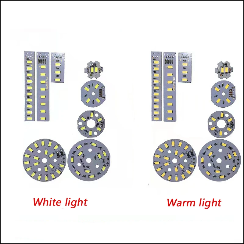 1pc 5730 SMD 5V LED lamp board light source USB universal One Color lamp beads Warm White Light 1W2W3W5W10W with ON/OFF Switch.