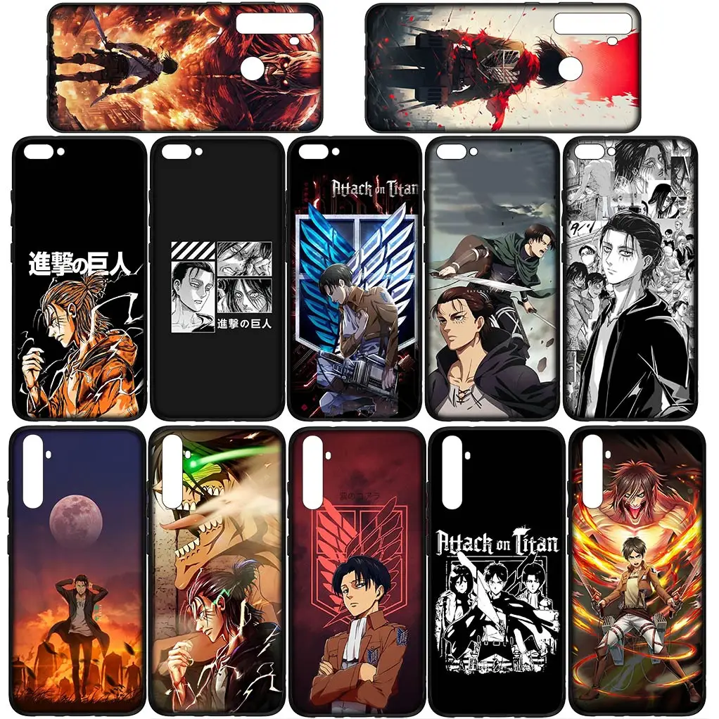 Levi & Eren Jaeger Attack on Titan Soft Phone Case Cover