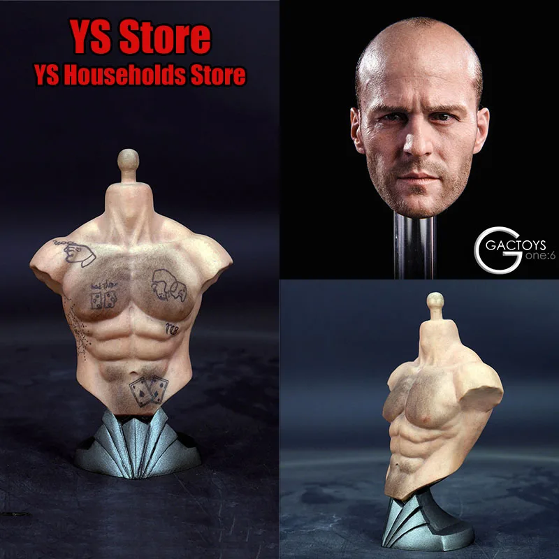 

2 Styles VIVID VT001 GC023 1/6 Scale European Male Soldier Tough Guy Bald Movie Star Head Sculpt Model for 12" Figure Body