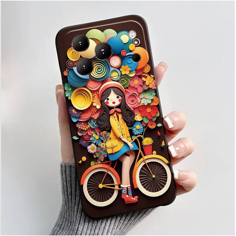 Luxury Cute Love Rabbit Black Silicone Soft Back Cover Case