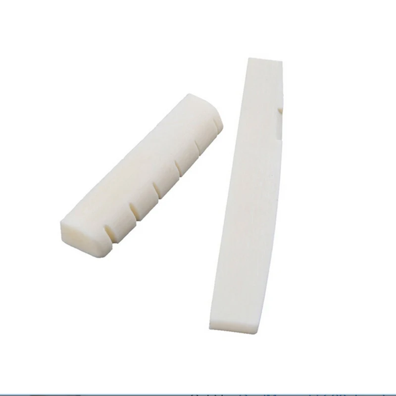6 String Classical Guitar Saddle Nut Black/White Bone Bridge Acoustic Folk Replacement Spare Part
