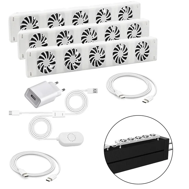 Radiator Fan For Smart Radiator Booster Extension Set Ventilator Fan Energy-efficient Fan Heater Heating Cooling System Parts 5