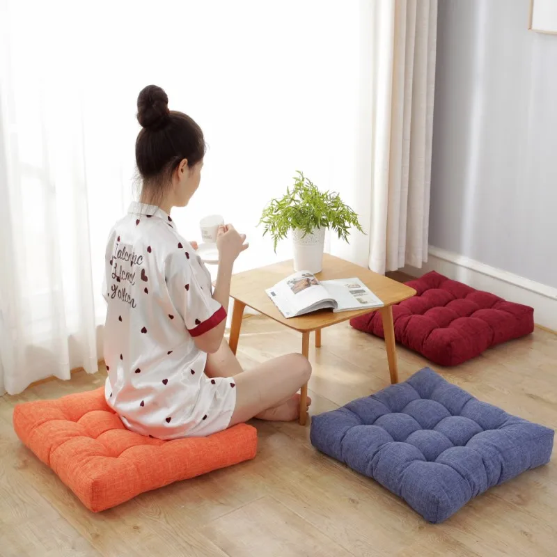성인용 대형 바닥 시트 베개, 사각 쿠션, 다다미 소파, 요가, 명상, 파티오, 스윙 의자 패드, 야외용