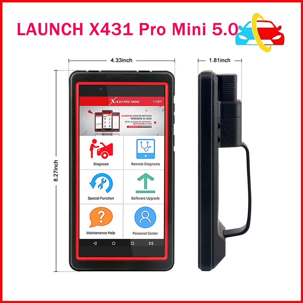

LAUNCH X431 Pro Mini V5.0 Full System Car Diagnostic Tool 1year free update Scan Scanner Analyzers Bluetooth/Wifi No IP limited
