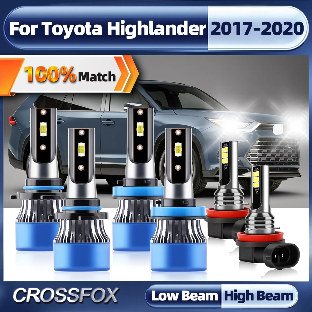 

360W LED Car Headlight Bulbs H11 9005 HB3 60000LM Auto Headlamp Fog Lamp 12V 6000K For Toyota Highlander 2017 2018 2019 2020