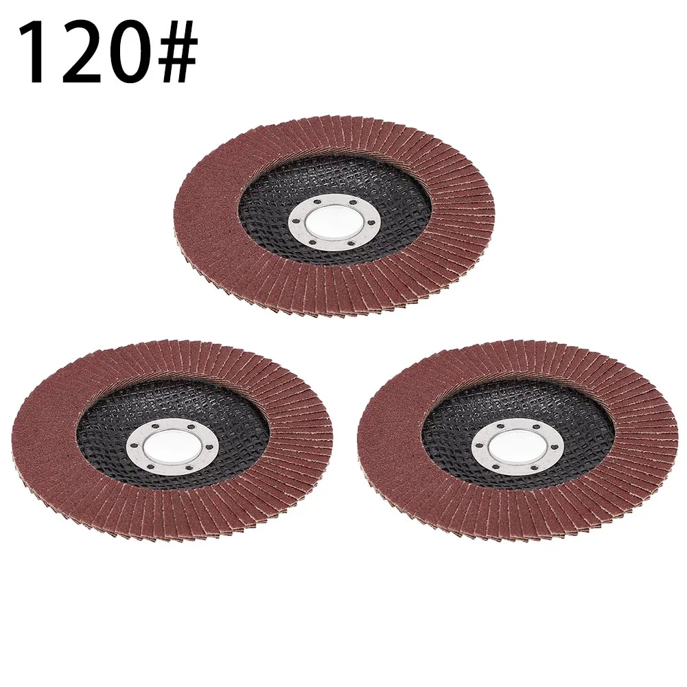 

3Pcs Flap Discs 5 Inch 40 60 80 120 Grit Grinding Discs Sanding Grinding Wheels For Angle Grinder Sanding Polishing Tool 125mm